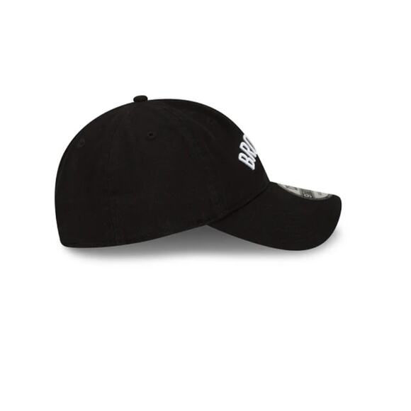 NWT New Era Men's Brooklyn Nets Core Classic 9TWENTY Adjustable Cap Black/White - Picture 5 of 6